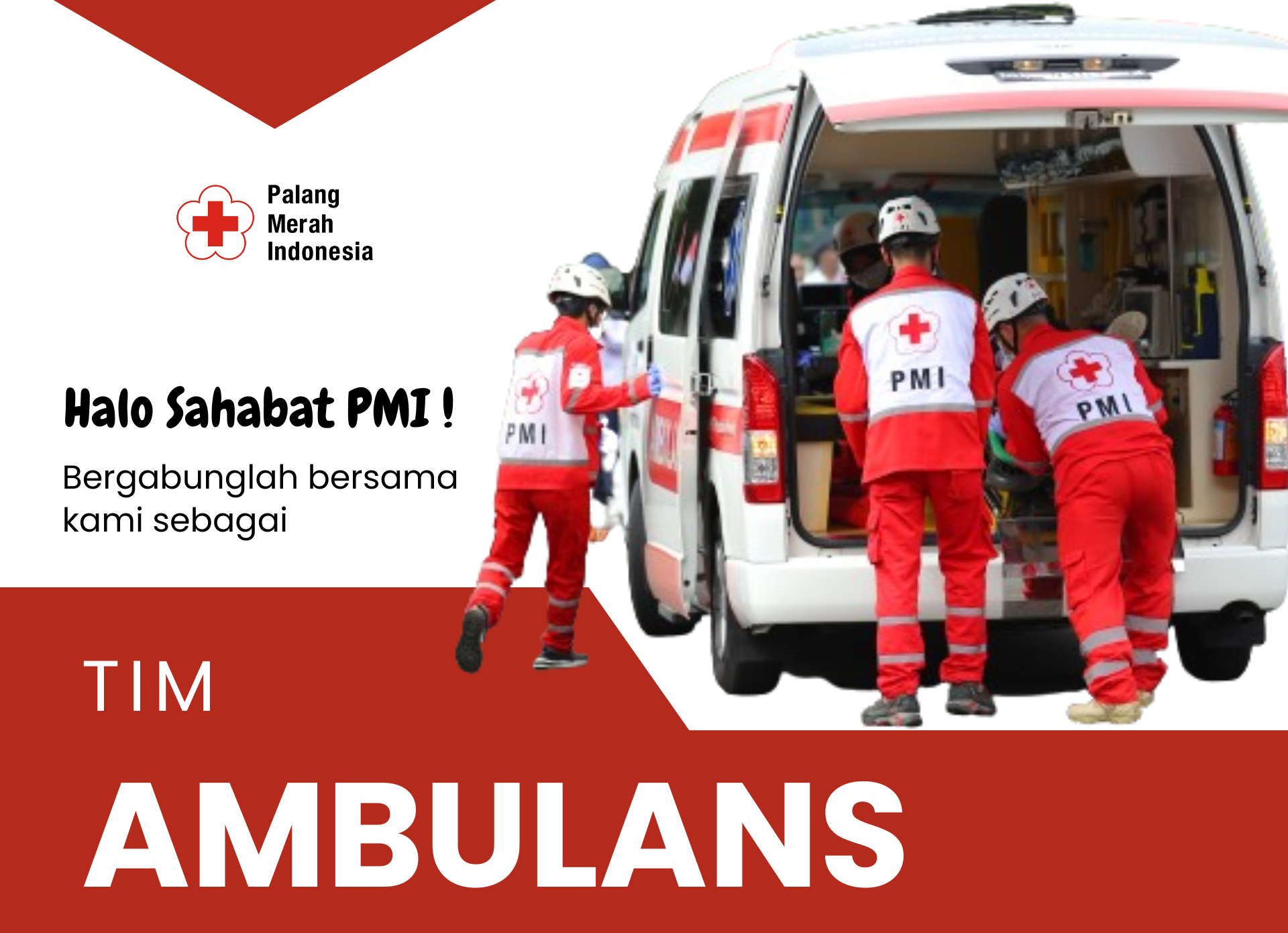 PMI Kabupaten Tana Toraja Membuka Lowongan Kru Ambulans